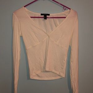 White Long sleeve Cropped